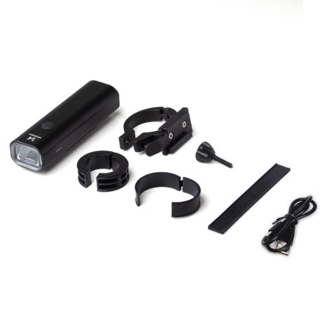 Zestaw lampek rowerowych Wozinsky WSBLB1 przednia i tylna USB-C - czarny Zestaw lampek rowerowych Wozinsky WSBLB1 przednia i tylna USB-C - czarny