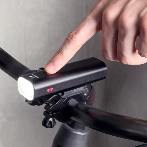 Zestaw lampek rowerowych Wozinsky WSBLB1 przednia i tylna USB-C - czarny Zestaw lampek rowerowych Wozinsky WSBLB1 przednia i tylna USB-C - czarny