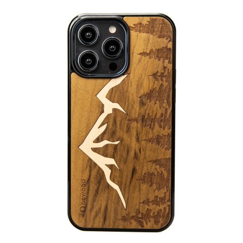Etui Bewood Góry Imbuia drewniane na iPhone 15 Pro Max - jasnobrązowe Etui Bewood Góry Imbuia drewniane na iPhone 15 Pro Max - jasnobrązowe