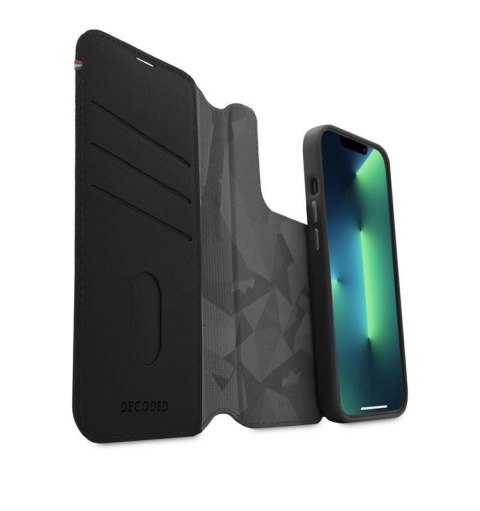 Etui Decoded Detachable Wallet Case skórzane z MagSafe z klapką do iPhone 14 Pro - czarne Etui Decoded Detachable Wallet Case skórzane z MagSafe z klapką do iPhone 14 Pro - czarne