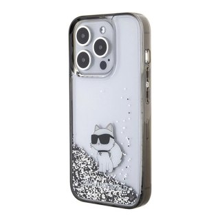 Etui Karl Lagerfeld Liquid Glitter Choupette do iPhone 15 Pro Max - przezroczyste