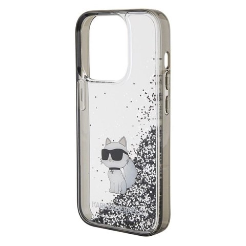 Etui Karl Lagerfeld Liquid Glitter Choupette do iPhone 15 Pro Max - przezroczyste Etui Karl Lagerfeld Liquid Glitter Choupette do iPhone 15 Pro Max - przezroczyste