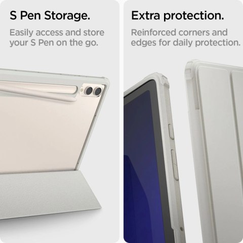 Etui Spigen Ultra Hybrid Pro na Samsung Galaxy Tab S9+ 12.4'' X810 / X816B - szare