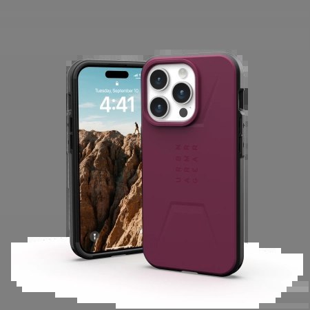 Etui UAG Civilian MagSafe do iPhone 15 Pro - purpurowe Etui UAG Civilian MagSafe do iPhone 15 Pro - purpurowe
