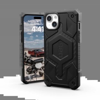 Etui UAG Monarch Pro z MagSafe do iPhone 15 Plus - czarny karbon
