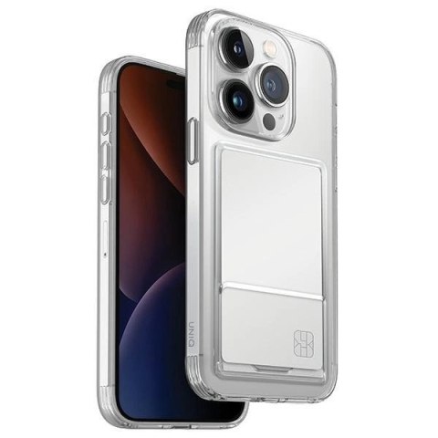 Etui UNIQ Air Fender ID Cardslot do iPhone 15 Pro Max - przezroczyste Etui UNIQ Air Fender ID Cardslot do iPhone 15 Pro Max - przezroczyste