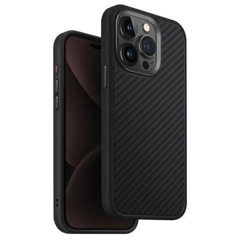 Etui UNIQ Keva Magclick Charging do iPhone 15 Pro Max - czarne Etui UNIQ Keva Magclick Charging do iPhone 15 Pro Max - czarne