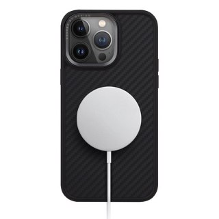 Etui UNIQ Keva Magclick Charging do iPhone 15 Pro Max - czarne