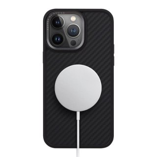 Etui UNIQ Keva Magclick Charging do iPhone 15 Pro - czarne