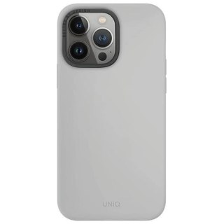 Etui UNIQ Lino Hue Magclick Charging do iPhone 15 Pro Max - jasnoszare