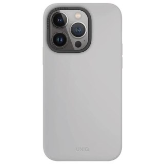 Etui UNIQ Lino Hue Magclick Charging do iPhone 15 Pro - jasnoszare