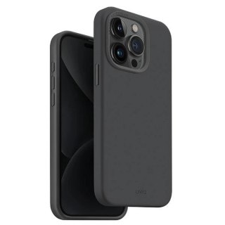 Etui UNIQ Lino Hue Magclick Charging do iPhone 15 Pro - szare
