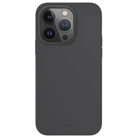 Etui UNIQ Lino Hue Magclick Charging do iPhone 15 Pro - szare Etui UNIQ Lino Hue Magclick Charging do iPhone 15 Pro - szare