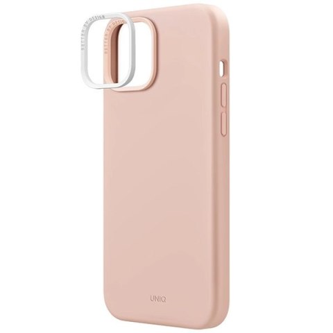 Etui UNIQ Lino Hue Magclick Charging do iPhone 15 - różowe Etui UNIQ Lino Hue Magclick Charging do iPhone 15 - różowe