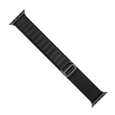 Pasek ze stalową sprzączką Alpine do Apple Watch 42/44/45/49 mm - czarny Pasek ze stalową sprzączką Alpine do Apple Watch 42/44/45/49 mm - czarny
