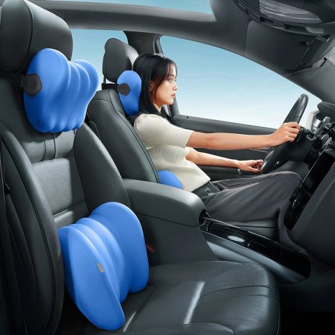 Poduszka samochodowa Baseus ComfortRide - niebieska Poduszka samochodowa Baseus ComfortRide - niebieska