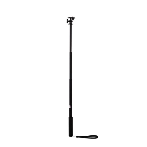 Selfie stick z uchwytem na kamerę - czarny Selfie stick z uchwytem na kamerę - czarny