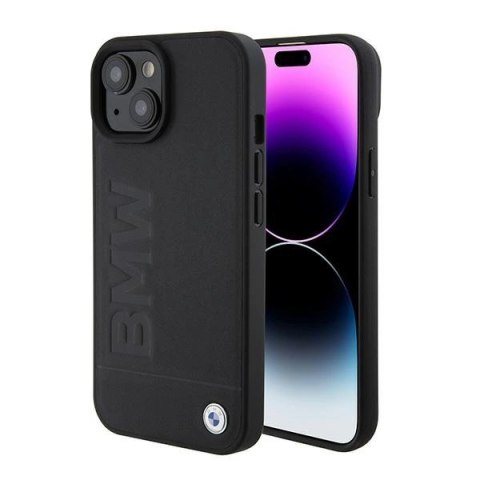 Etui BMW Signature Logo Imprint MagSafe do iPhone 15 - czarne Etui BMW Signature Logo Imprint MagSafe do iPhone 15 - czarne