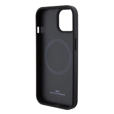 Etui BMW Signature Logo Imprint MagSafe do iPhone 15 - czarne Etui BMW Signature Logo Imprint MagSafe do iPhone 15 - czarne