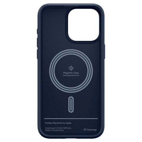 Etui Caseology Parallax Mag z MagSafe na iPhone 15 Pro Max - granatowe Etui Caseology Parallax Mag z MagSafe na iPhone 15 Pro Max - granatowe