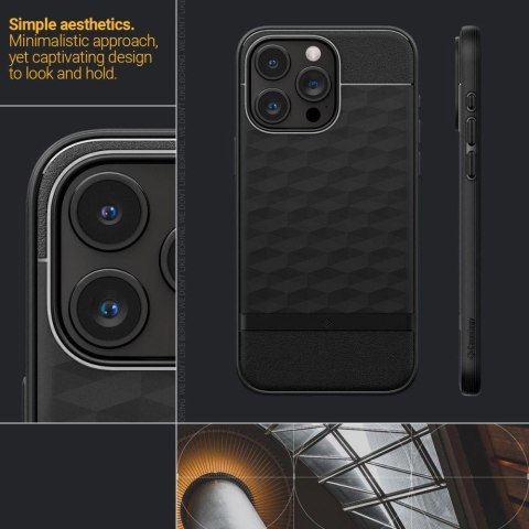 Etui Caseology Parallax Mag z MagSafe na iPhone 15 Pro - czarny mat Etui Caseology Parallax Mag z MagSafe na iPhone 15 Pro - czarny mat