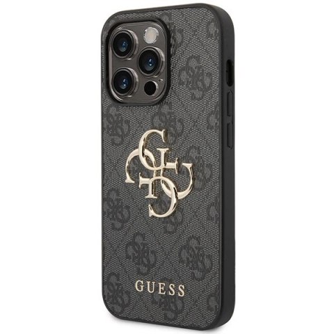 Etui Guess 4G Big Metal Logo na iPhone 15 Pro - szare