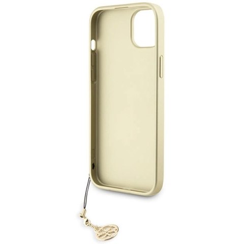 Etui Guess 4G Charms Collection do iPhone 15 Plus - brązowe