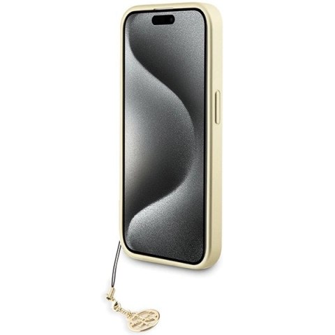 Etui Guess 4G Charms Collection do iPhone 15 Pro - szare