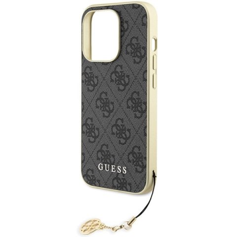 Etui Guess 4G Charms Collection do iPhone 15 Pro - szare