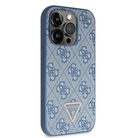 Etui Guess Crossbody 4G Metal Logo do iPhone 14 Pro Max - niebieskie
