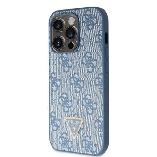Etui Guess Crossbody 4G Metal Logo do iPhone 14 Pro - niebieskie