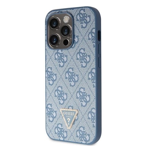 Etui Guess Crossbody 4G Metal Logo do iPhone 14 Pro - niebieskie