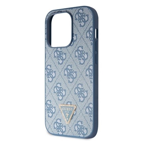 Etui Guess Crossbody 4G Metal Logo do iPhone 14 Pro - niebieskie