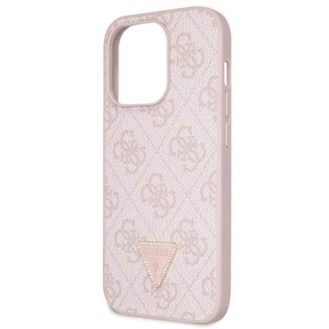 Etui Guess Crossbody 4G Metal Logo do iPhone 15 Pro - różowe