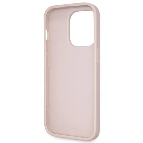 Etui Guess Crossbody 4G Metal Logo do iPhone 15 Pro - różowe