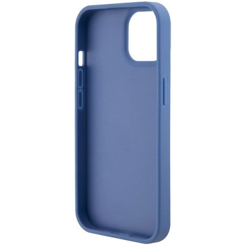 Etui Guess Crossbody 4G Metal Logo do iPhone 15 - niebieskie
