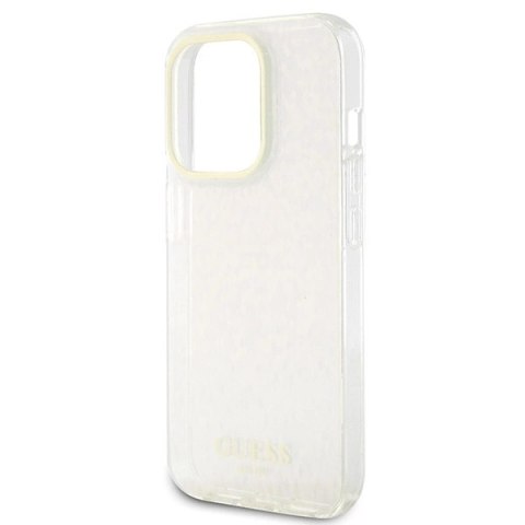 Etui Guess IML Faceted Mirror Disco Iridescent do iPhone 15 Pro Max - różowe