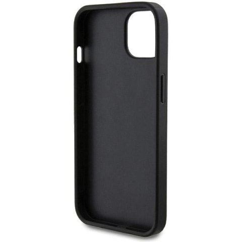 Etui Guess Perforated 4G Glitter do iPhone 15 - czarne