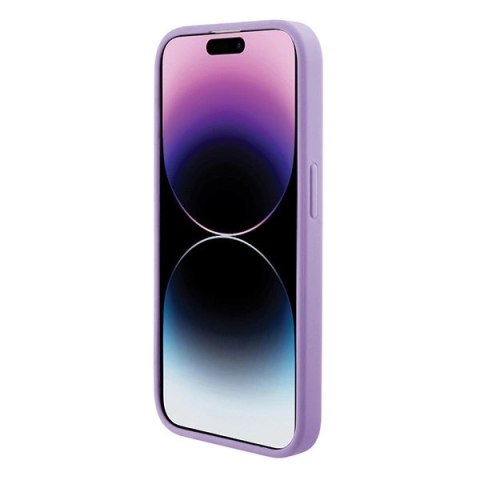 Etui Guess Saffiano MagSafe do iPhone 15 Pro Max - fioletowe