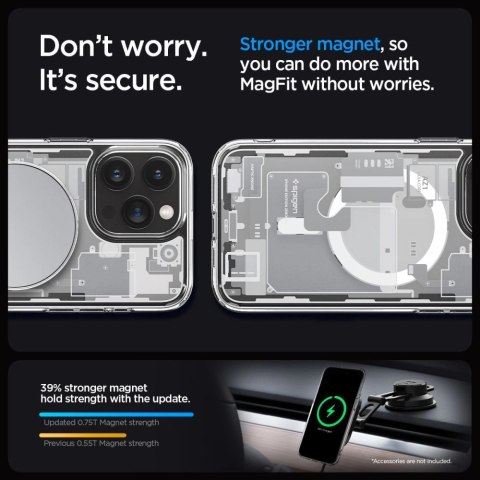 Etui Spigen Ultra Hybrid Mag z MagSafe na iPhone 15 Pro - białe (wzór Zero One) Etui Spigen Ultra Hybrid Mag z MagSafe na iPhone 15 Pro - białe (wzór Zero One)