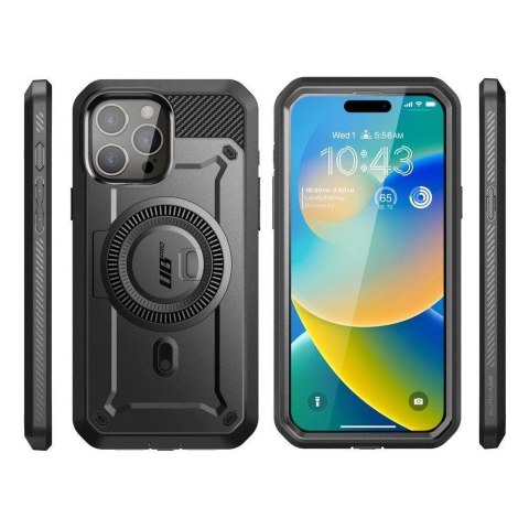 Etui Supcase UB Pro Mag z MagSafe na iPhone 15 Pro - czarne Etui Supcase UB Pro Mag z MagSafe na iPhone 15 Pro - czarne
