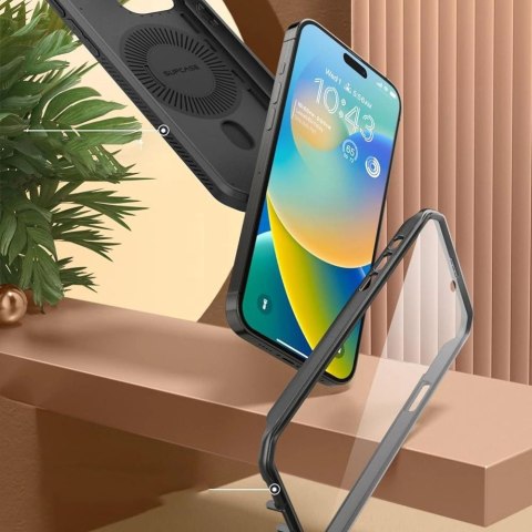 Etui Supcase UB Pro Mag z MagSafe na iPhone 15 Pro - czarne Etui Supcase UB Pro Mag z MagSafe na iPhone 15 Pro - czarne