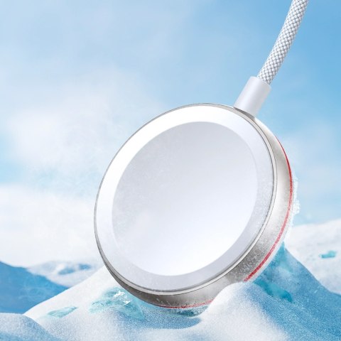 Joyroom 2 w 1 kabel lightning i ładowarka indukcyjna do Apple Watch 1.5m biały (S-IW012)