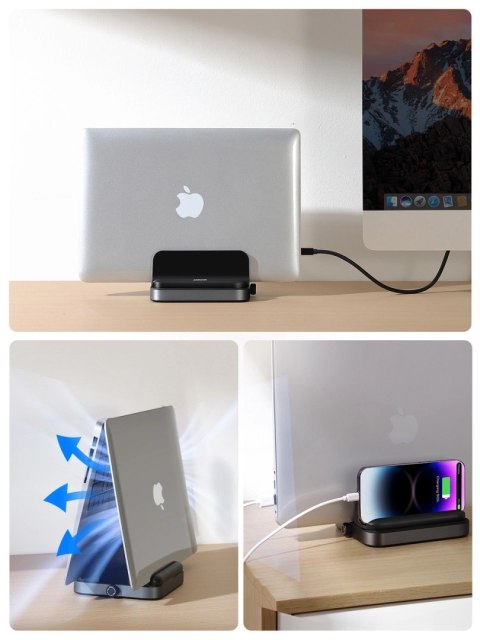 Joyroom uchwyt podstawka na laptopa czarna (JR-ZS374) Joyroom uchwyt podstawka na laptopa czarna (JR-ZS374)