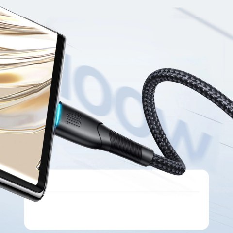 Kabel Joyroom Starry series SA32-AC6 100W USB-A / USB-C 1m - czarny Kabel Joyroom Starry series SA32-AC6 100W USB-A / USB-C 1m - czarny