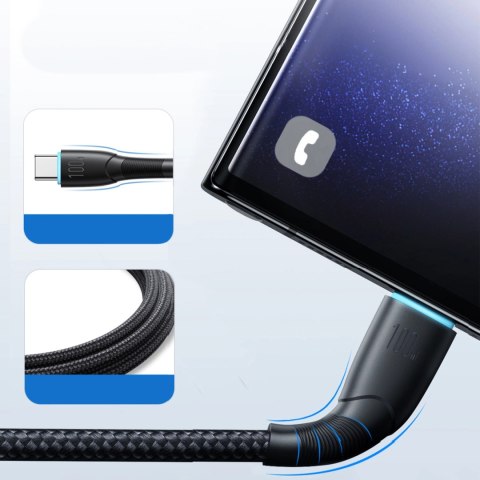 Kabel Joyroom Starry series SA32-AC6 100W USB-A / USB-C 1m - czarny Kabel Joyroom Starry series SA32-AC6 100W USB-A / USB-C 1m - czarny
