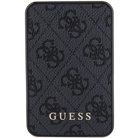 Powerbank Guess 4G Leather Metal Logo 15W 5000mAh - czarny Powerbank Guess 4G Leather Metal Logo 15W 5000mAh - czarny