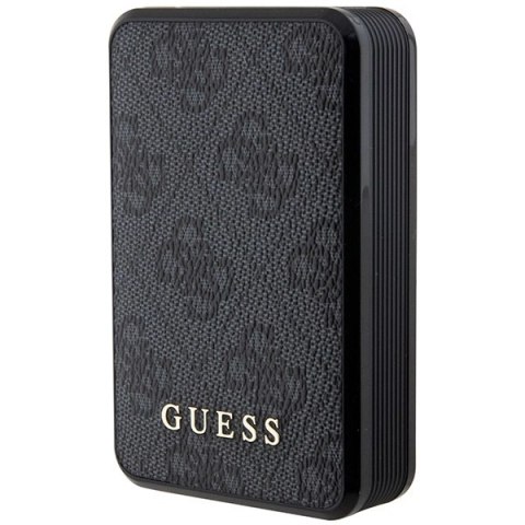 Powerbank Guess 4G Leather Metal Logo 18W 10000mAh - czarny Powerbank Guess 4G Leather Metal Logo 18W 10000mAh - czarny