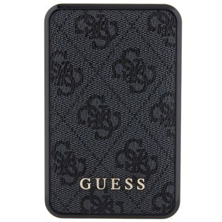 Powerbank Guess 4G Leather Metal Logo 18W 10000mAh - czarny