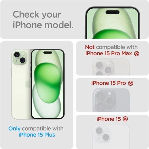 Szkło hartowane Spigen Glas.tR EZ Fit Privacy na iPhone 15 Plus Szkło hartowane Spigen Glas.tR EZ Fit Privacy na iPhone 15 Plus